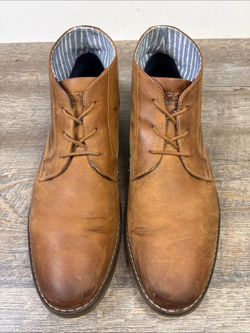 Sperry Top-Sider Men’s Brown Leather Chukka Boots Shoes Size 12M